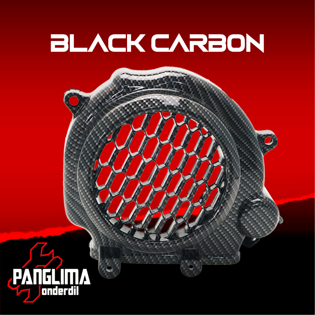 Cover Kipas Magnet Beat eSP New-Street K1A &amp; Genio Tutup Pelindung Magnit Mesin Karbon-Carbon