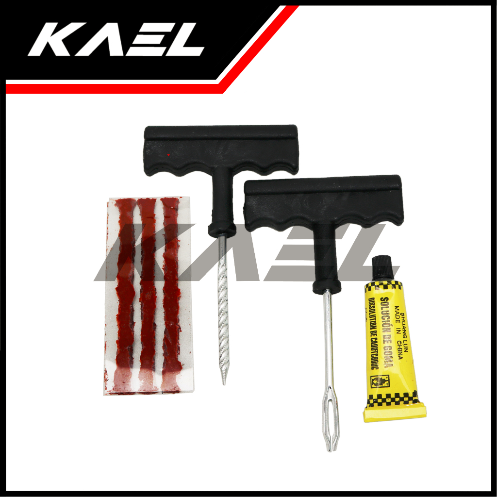 Alat Tambal Ban Tubeless Motor Mobil Sepeda Tire Repair Kit Tools Tool Penambal Tubeles Tubles Tubless