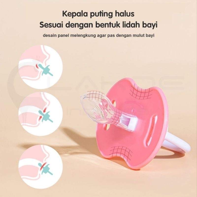 Empeng Bayi Silikon - Kompeng Dot Bayi Luci - BPA Free