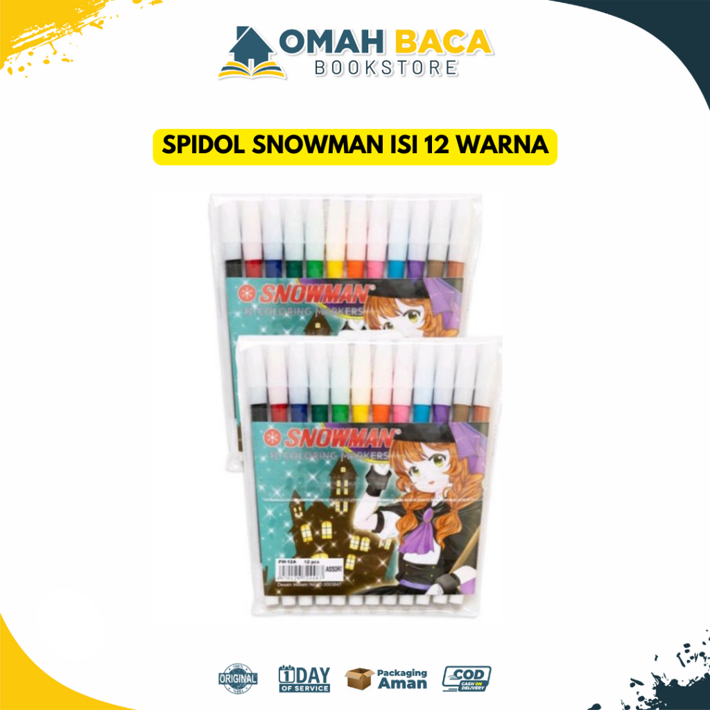 

Spidol Snowman Isi 12 Warna - ATK