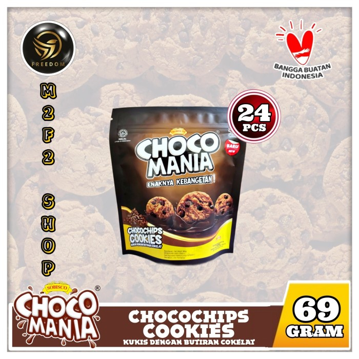 

Choco Mania Chocochips Cookies | Kukis Cokelat Chips - 69 gr (Kemasan 24 Pcs)