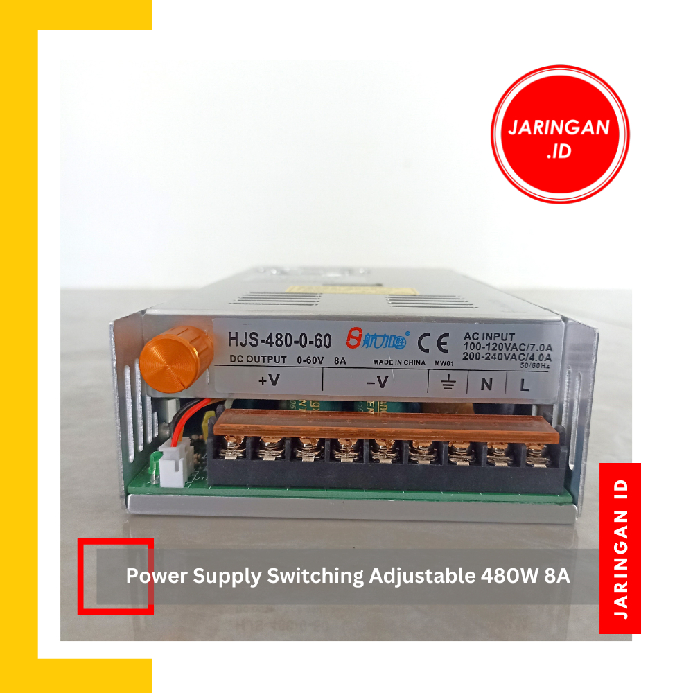 Power Supply Switching Adjustable 480W 10A