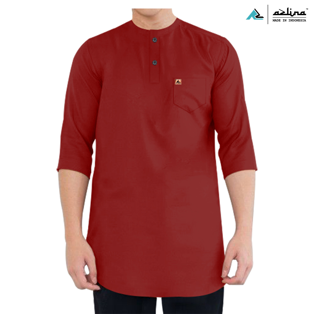 AZLINA T Shirt Reguler Polos model kurta baju kaos putih katun premium