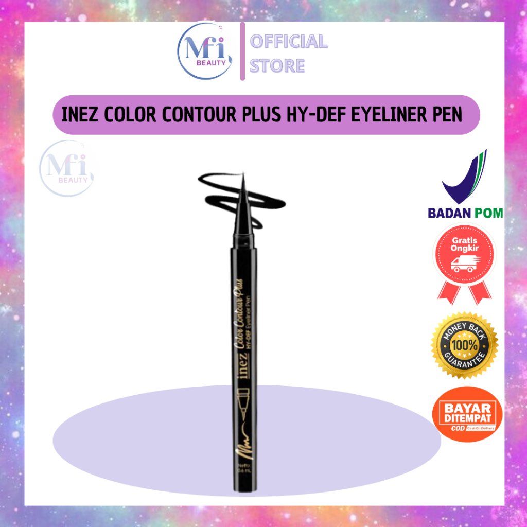 MFI - INEZ COLOR CONTOUR PLUS HY-DEF EYELINER PEN | READY STOCK