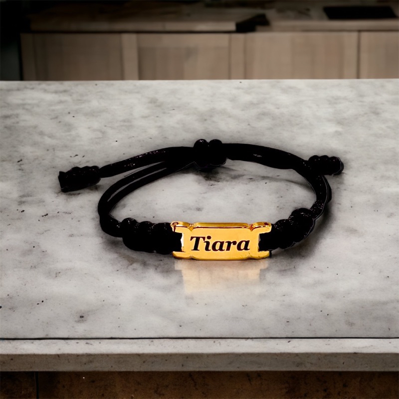 gelang nama titanium anti luntur pesan sesuai keinginan mu