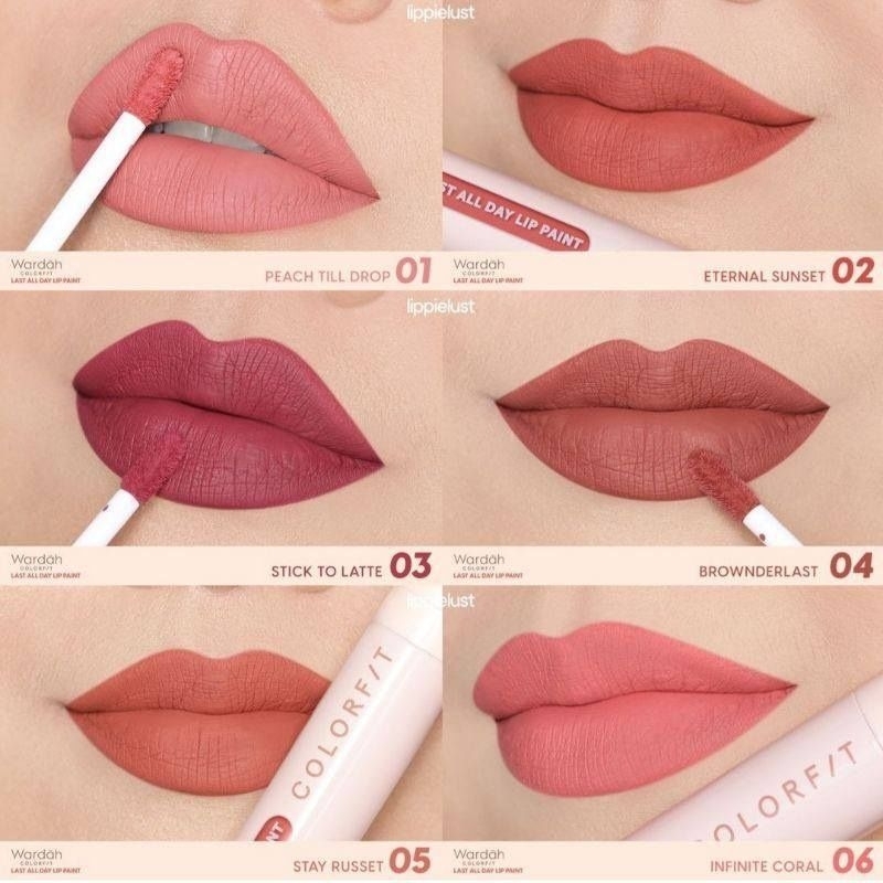 (ORIGINAL COUNTER WARDAH) Wardah Colorfit Last All Day Lip Paint Lip cream