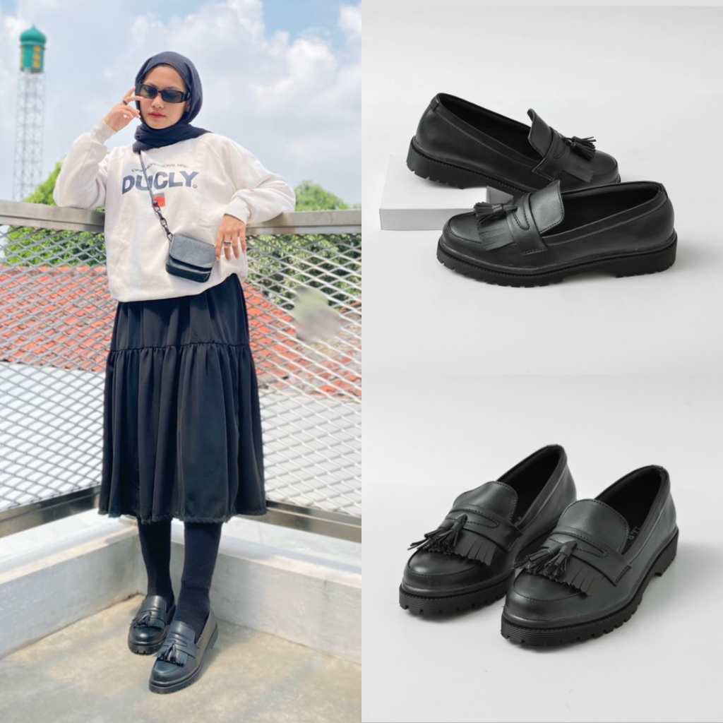 Sepatu Wanita Loafers Casual Santai Loafer Original - Bianca