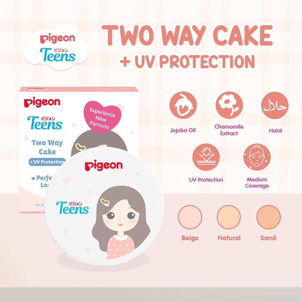 PIGEON Teens (REFILL) Two Way Cake 14gr