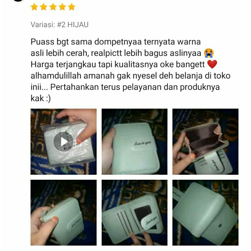 DOMPET WANITA LIPAT RESLETING | DOMPET WANITA IMPOR | DOMPET CEWEK