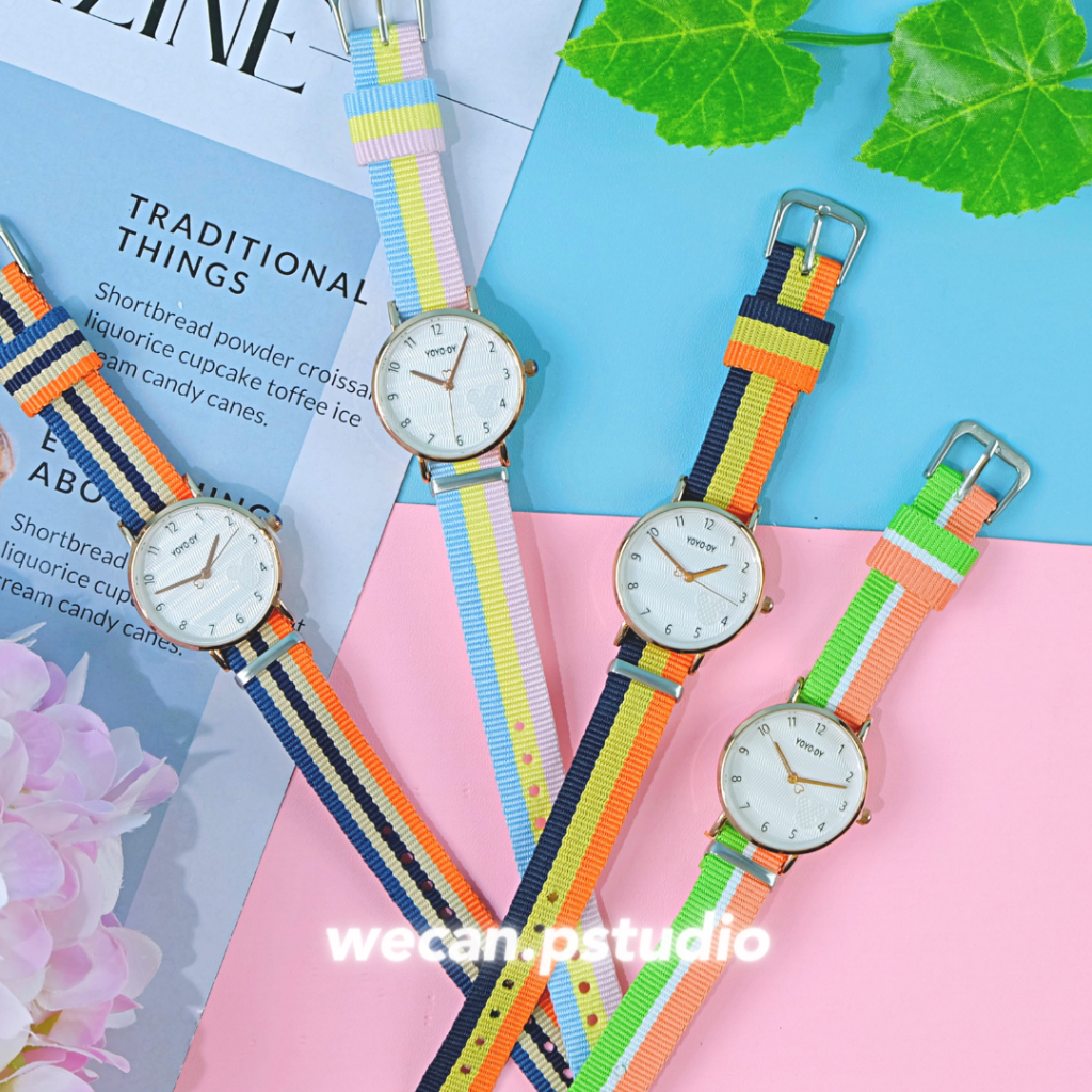 Jam Tangan Wanita CANVAS KOREA FASHION JAM TANGAN MURAH