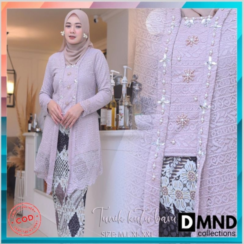 SETELAN TUNIK BRUKAT/TUNIK KUTU BARU BRUKAT/TUNIK PAYET/KEBAYA MODERN/ATASAN TUNIK