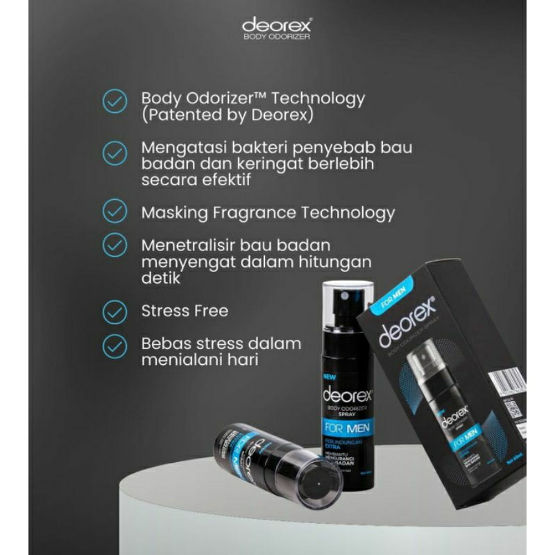 DEOREX BODY ODORIZER FOR MEN