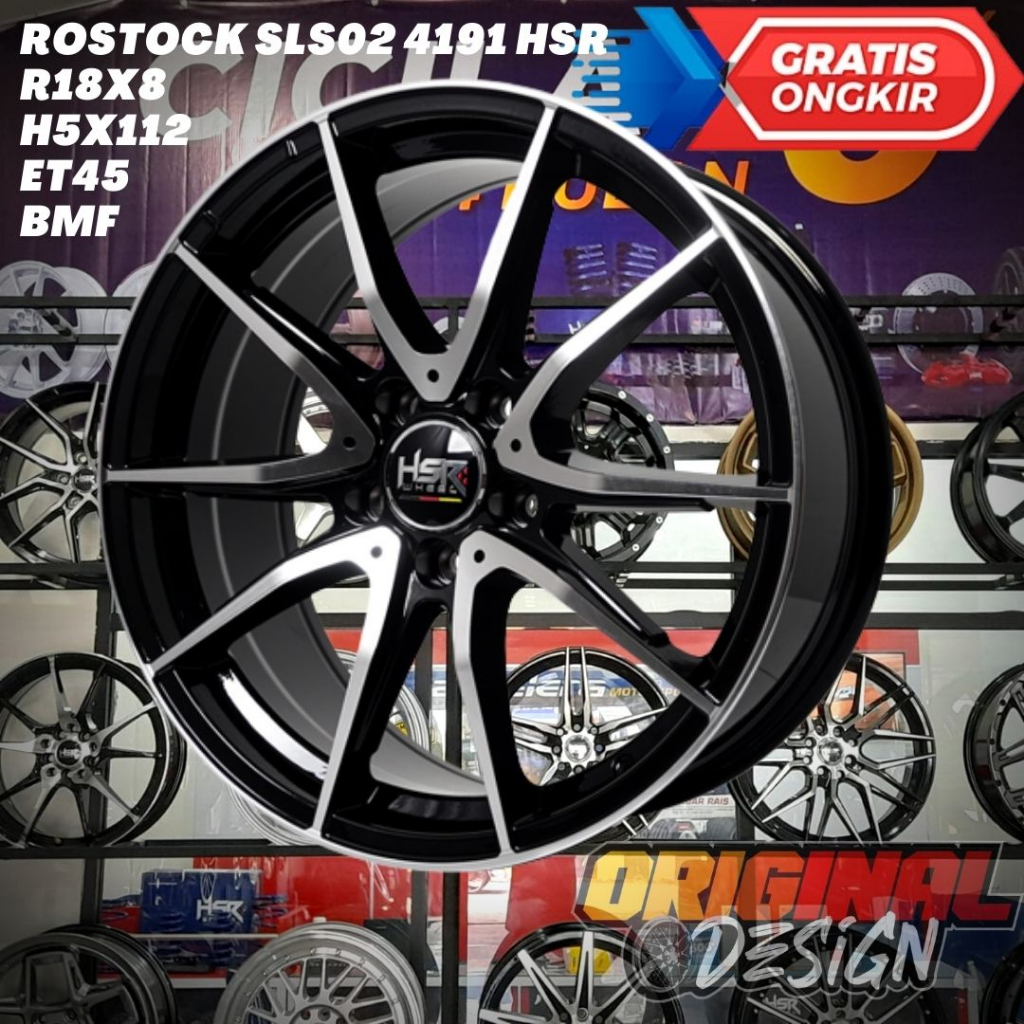 Velg Mobil Ring 18 HSR R18 Lobang 5 Untuk Audi , DFSK , Mercedes , Porsche