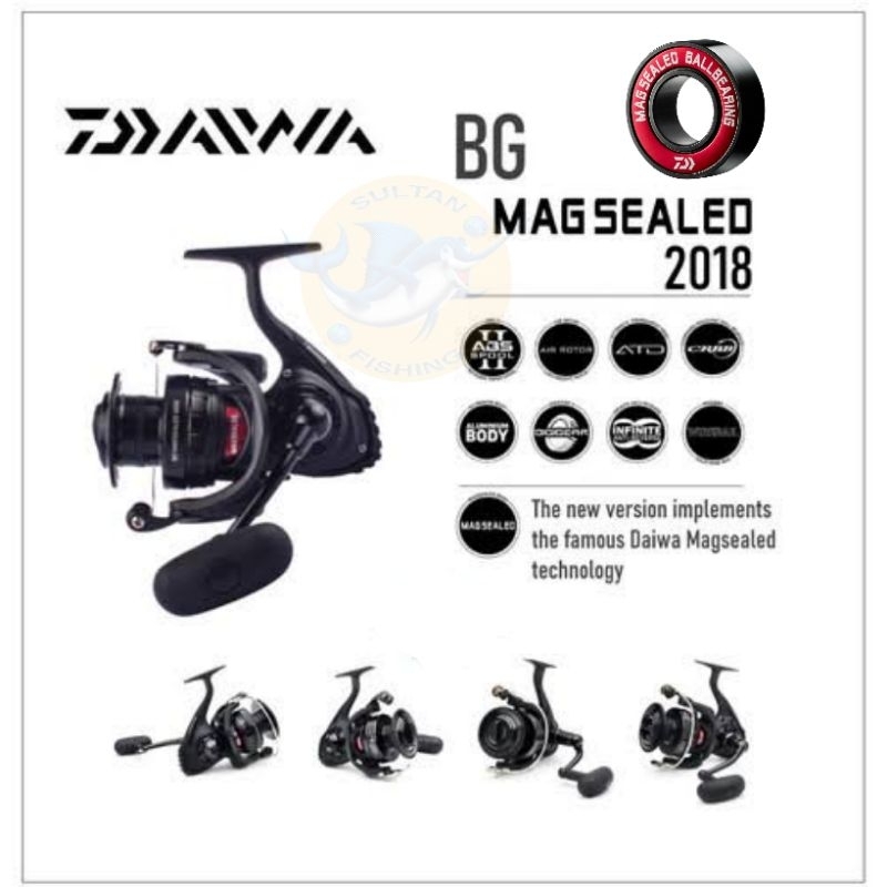 Reel DAIWA BG MAGSEALED 1500 2500 4000 4500 5000 6500 8000 Power Handel | Jigging Dasaran Monster Fi