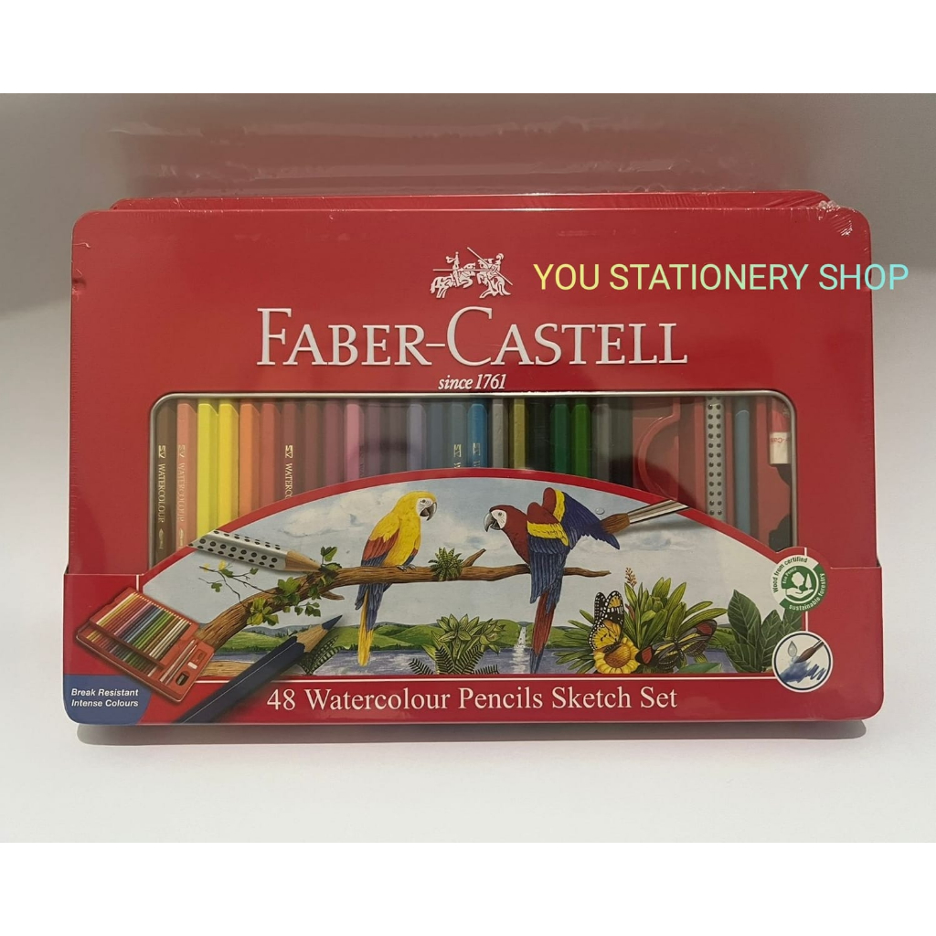 

Pensil Warna Faber Castell 48 Water Colour Kemasan Kaleng (Tin Case)