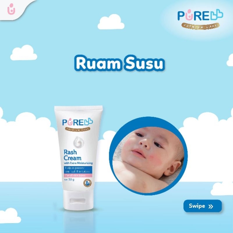 RASH CREAM PURE BABY/PUREBB/PUREKIDS 50g AUDREY BABY SHOP