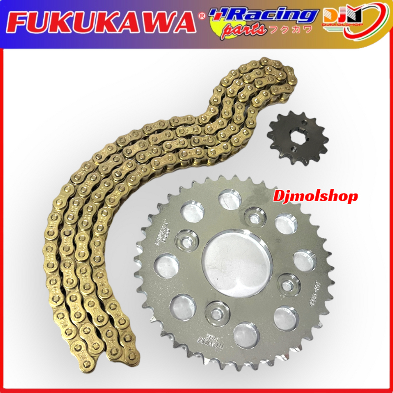 Gear Set Racing Fukukawa Karisma Supra X125 Revo Blade Ukuran 428H 35T _ 45T Tipe SSS