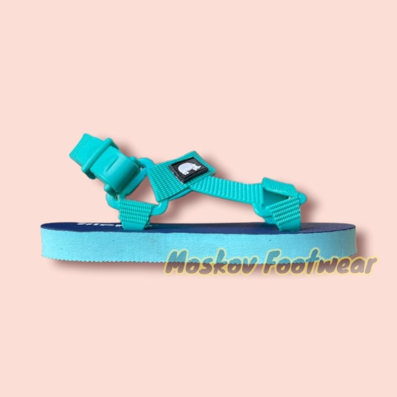 Munims Kids Sandal Anak Bayi Strap Sendal Karet Rubber Tali Anak Perempuan Laki Laki Cowok Cewek NT