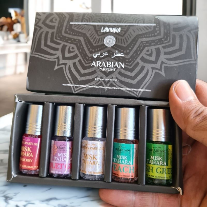 Paket Parfum Misk Thahara Arabian Non Alkohol 3ml