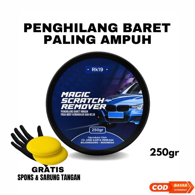 Kompon Penghilang Baret Body Mobil | Rubbing Coumpound | Kompon Motor dan Helm | Scratch Remover 250 Gr