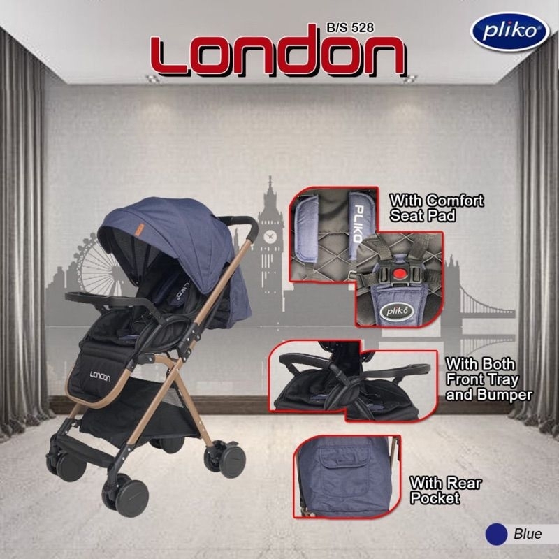 Baby Stroller Pliko London BS 528 / Kereta Dorong Bayi Pliko London