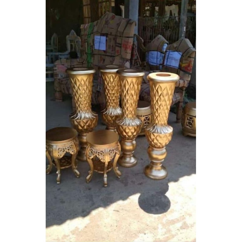 POT NANAS /VAS BUNGA NANAS/POT BUNGA KAYU, VAS BUNGA KAYU, DEKORASI PELAMINAN. DEKORASI PELAMINAN MI