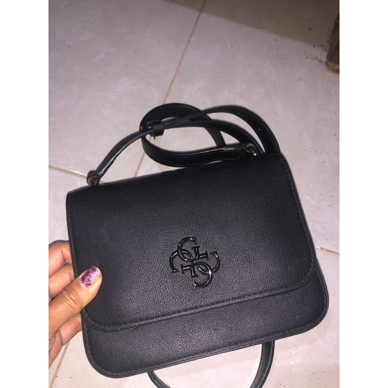 prelove tas original guess hitam tali panjang