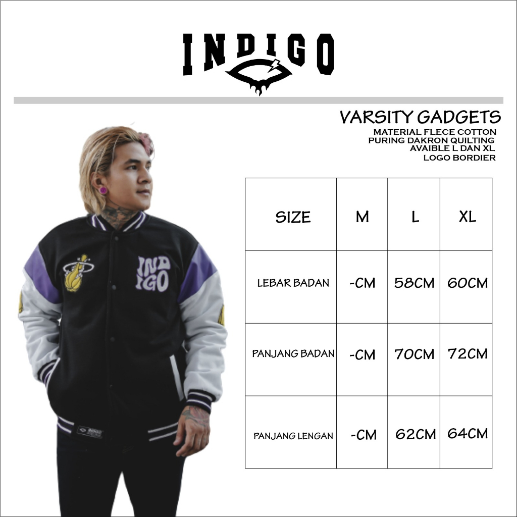 JAKET PRIA VARSITY GADGETS