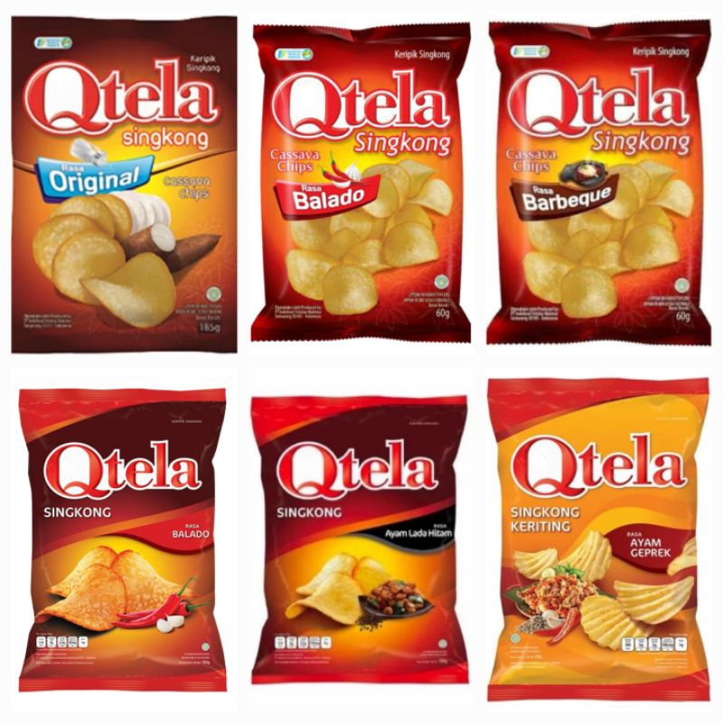 

Qtela Keripik Singkong Original , Balado , Barbeque , Ayam Lada Hitam , Rumput Laut , Ayam Geprek