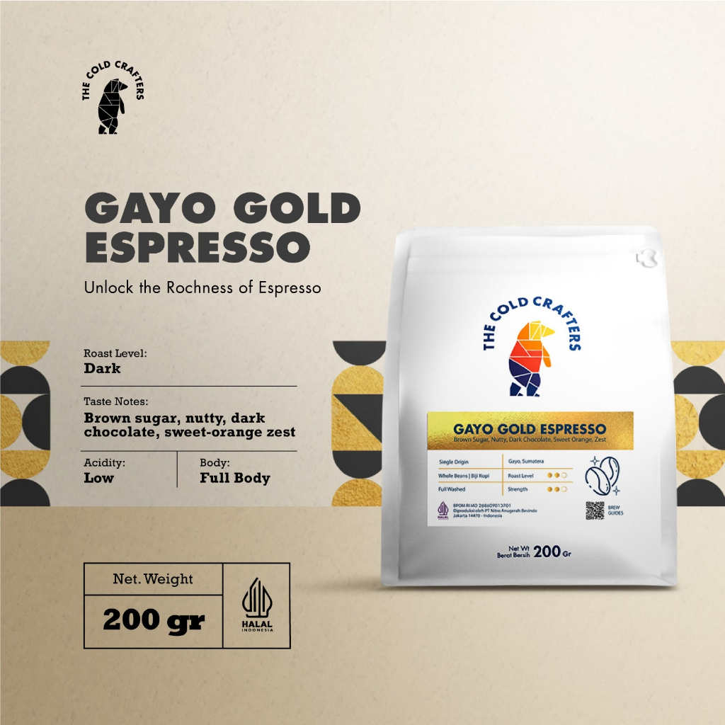 Gayo Gold Espresso 100% Arabica Coffee Arabika Biji Kopi Bubuk