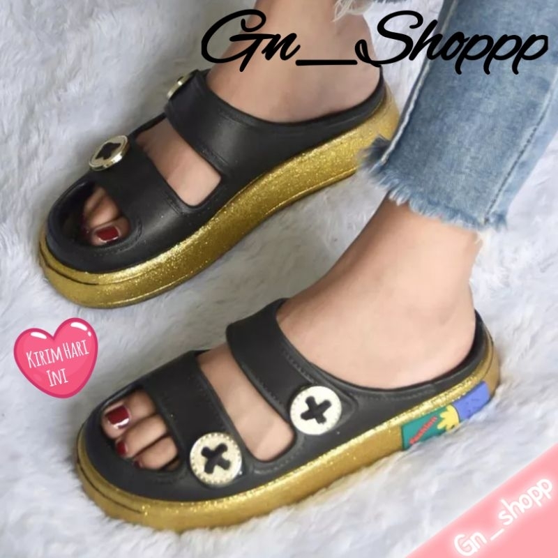 Sandal Wanita Ban 2 Korea style Terbaru Pin X 029-B4