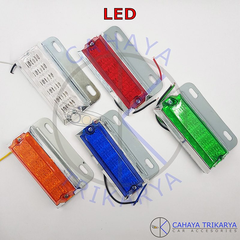 Lampu Samping / Fender / Bak Truk Truck / Bis Bus Kotak Universal Variasi DNY-91 LED