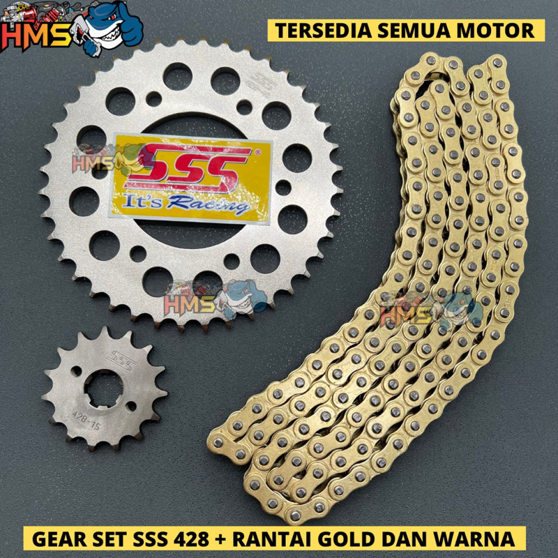 Gir Set SSS  415 428 Jupiter MX Jupiter MX New Jupiter Z Vega R New Vega Lama Rx king Rxking Fizr Fo