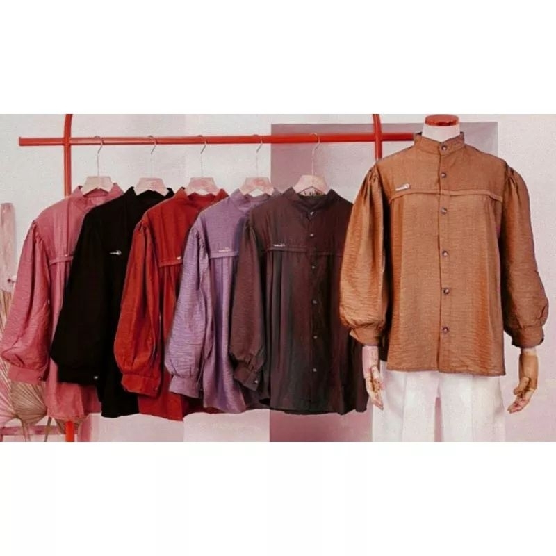 SORAYA BLOUSE POLO LINEN / POLOLINEN BLUS