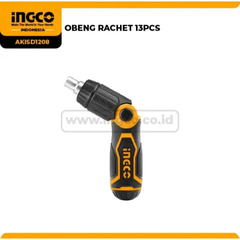 OBENG RACHET 13PCS  INGCO