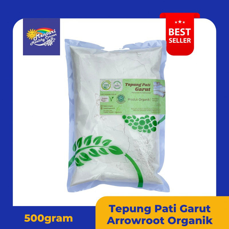 Tepung Pati Garut Organik / Arrowroot Lingkar Organik 500gr