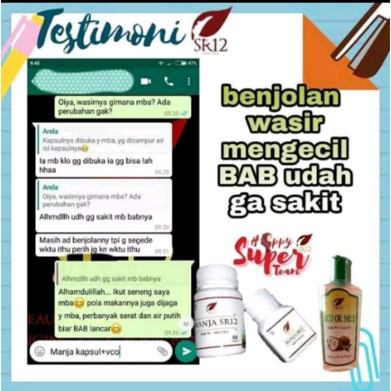 manjakani sr12/promil/mengatasi keputihan