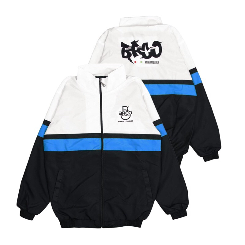 BRCO Jaket Retro Sport Pria Dan Wanita M L XL