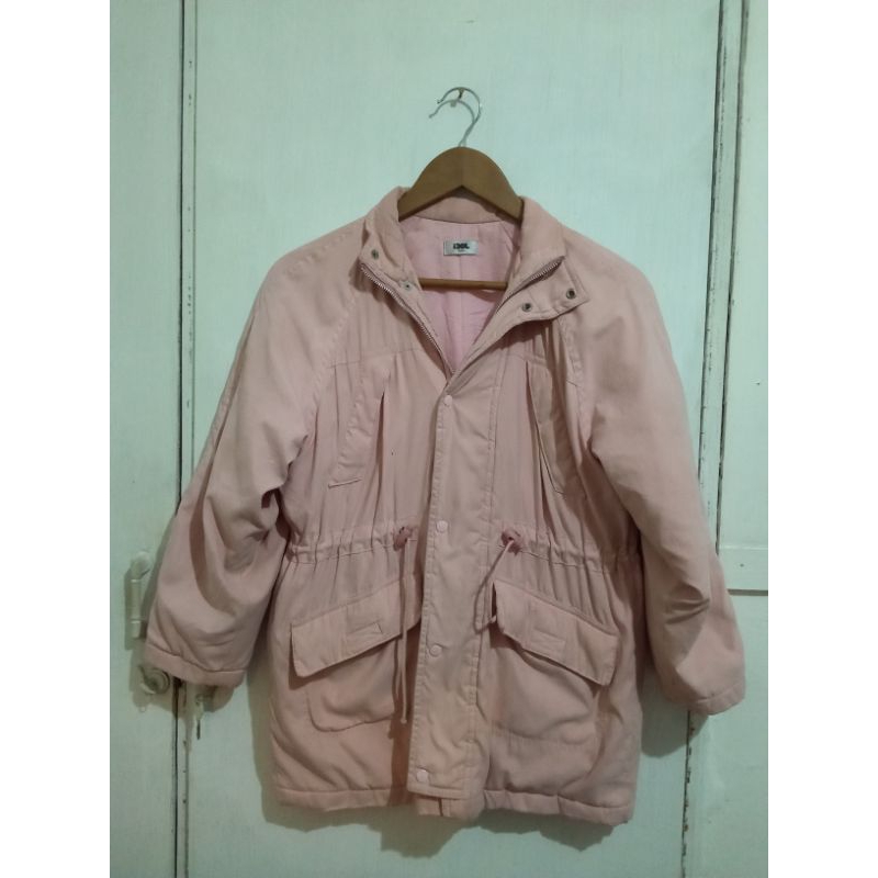 JAKET PUFFY UNIQLO BULU ANGSA