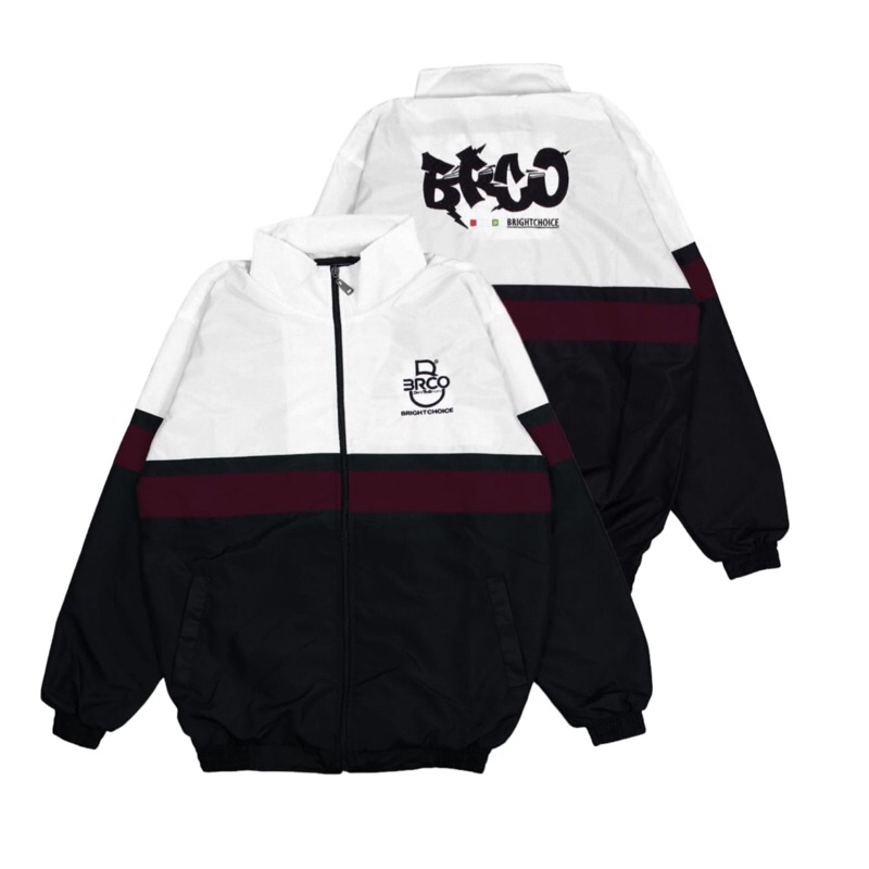 BRCO Jaket Retro Sport Pria Dan Wanita M L XL