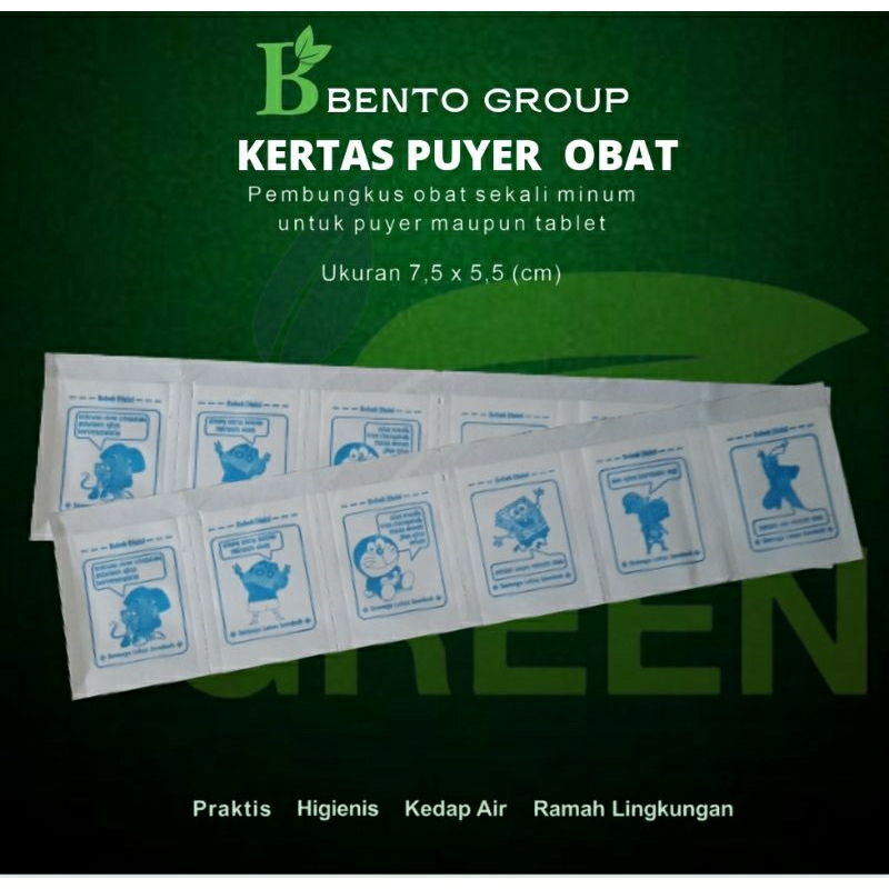 Kertas puyer Logo kartun Murah