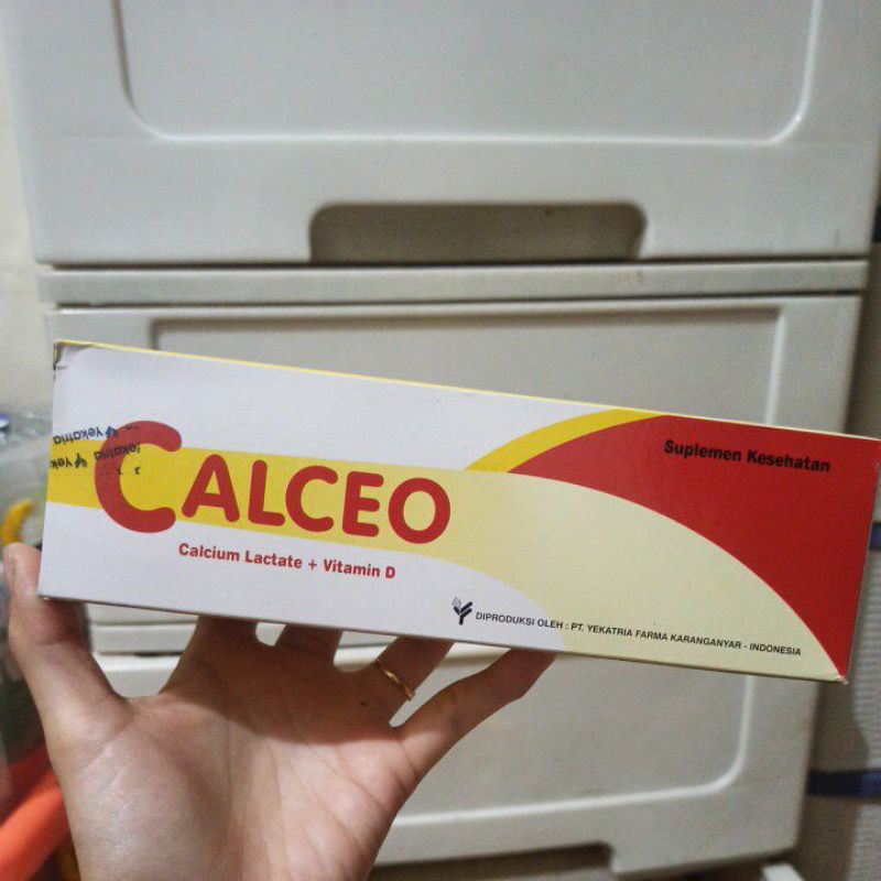 Calceo calcium kalsium vitamin D strip 10 kaplet anak dewasa ibu hamil menyusui