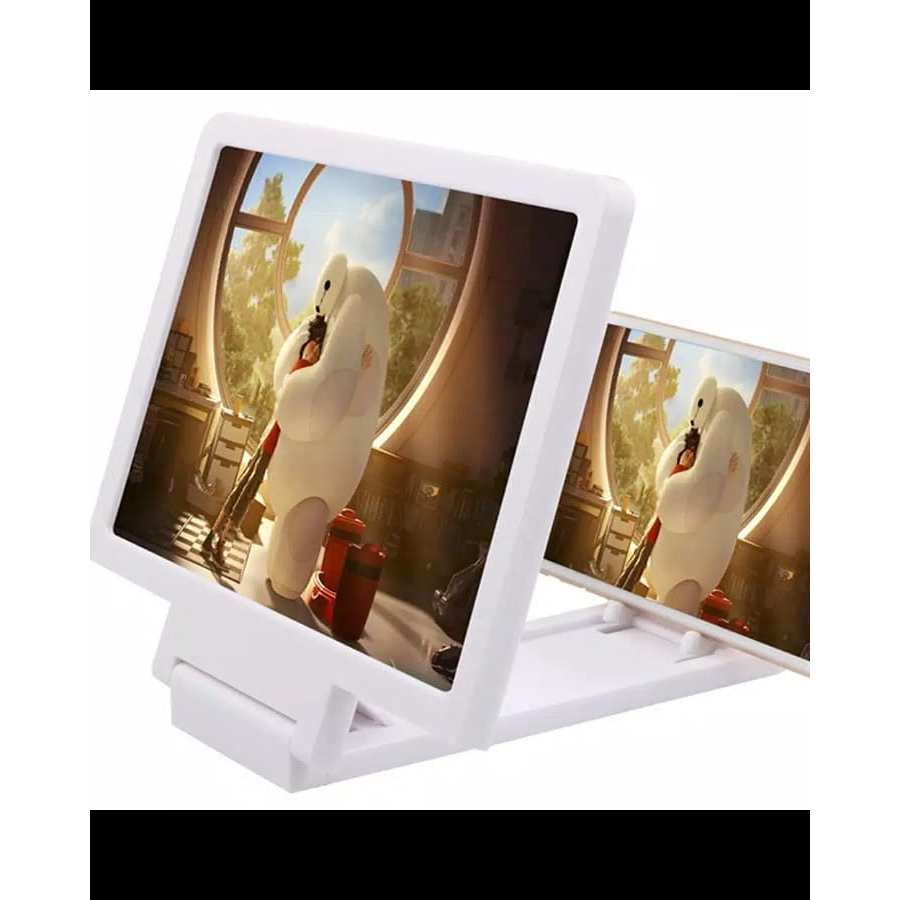 KACA PEMBESAR F1 3D STAND HOLDER LAYAR HANDPHONE TABLET KACA PEMBESAR LAYAR SMARTPHONE HP ANDROID TA