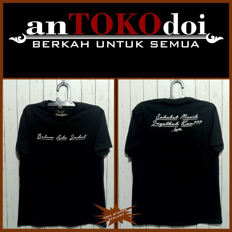 KAOS IWAN FALS/BELUM ADA JUDUL/BAJ/KAOS KATA KATA/KAOS HITAM/COTTON COMBED 24'S