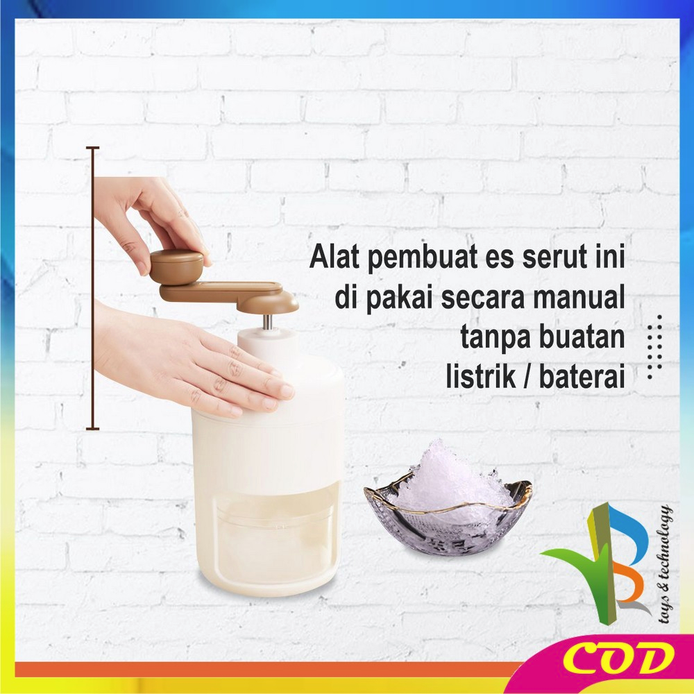 RB-C894 Alat Serut Es Batu Manual Putar Ice Crusher / Mesin Portable Serutan Es Batu Penghancur Es Perlengkapan Dapur