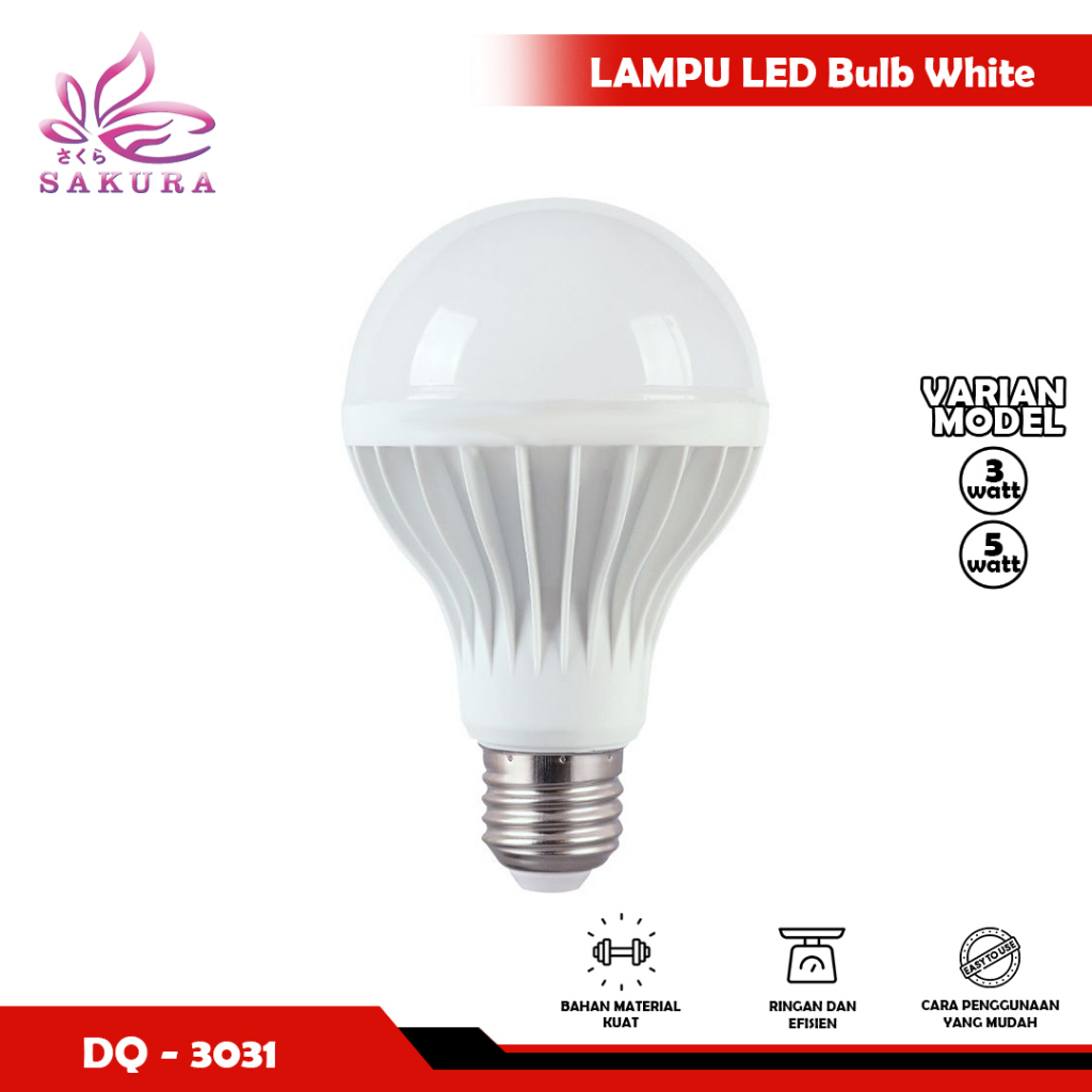 LAMPU HEMAT ENERGI LED Light Bulb High Power white - SOSOYO