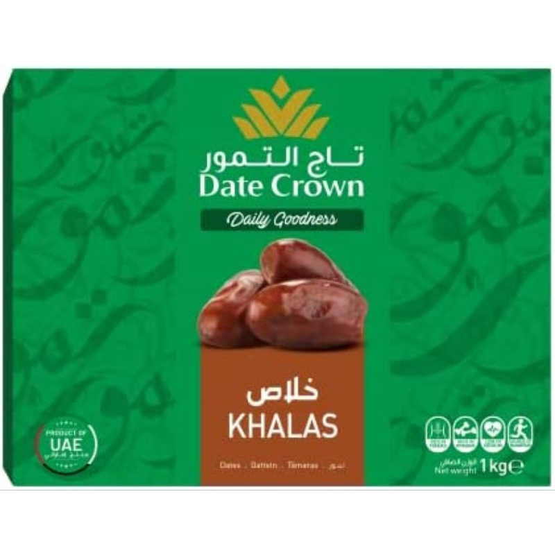 

Kurma Date Crown Khalas isi 1 kg Kemasan Baru