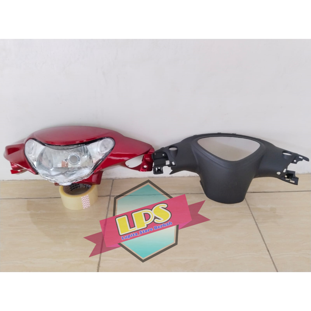 Batok Depan Belakang + Reflektor Mio Smile Warna Merah Termurah
