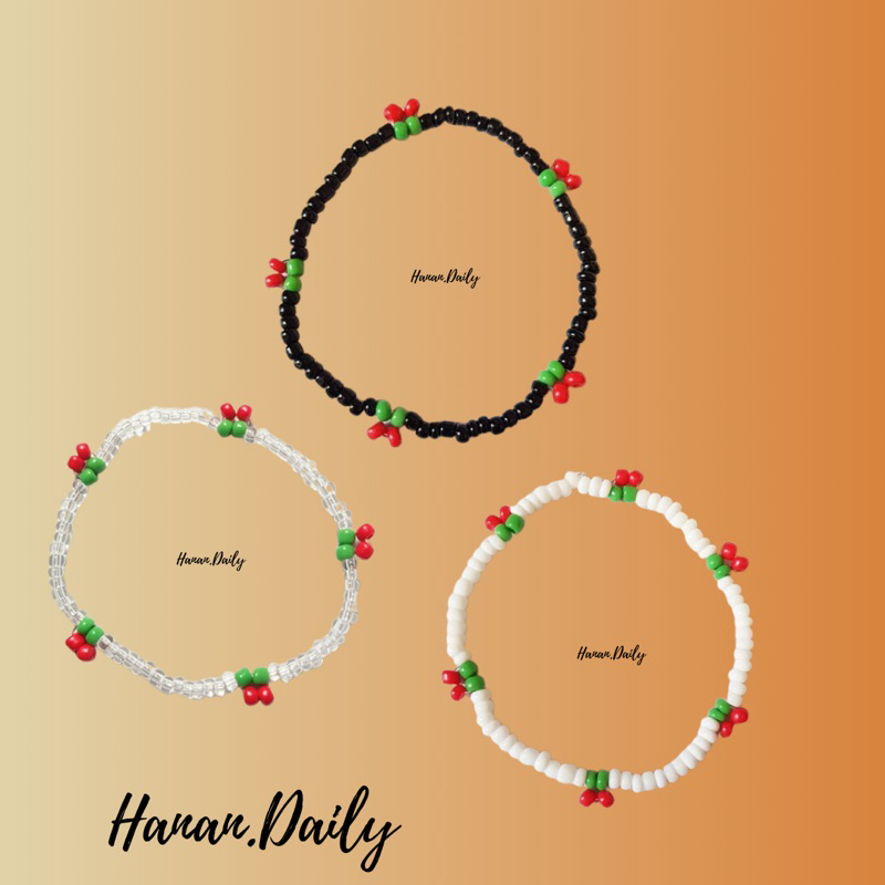 Gelang Manik Cerry | Gelang Manik kpop | Gelang Manik cute