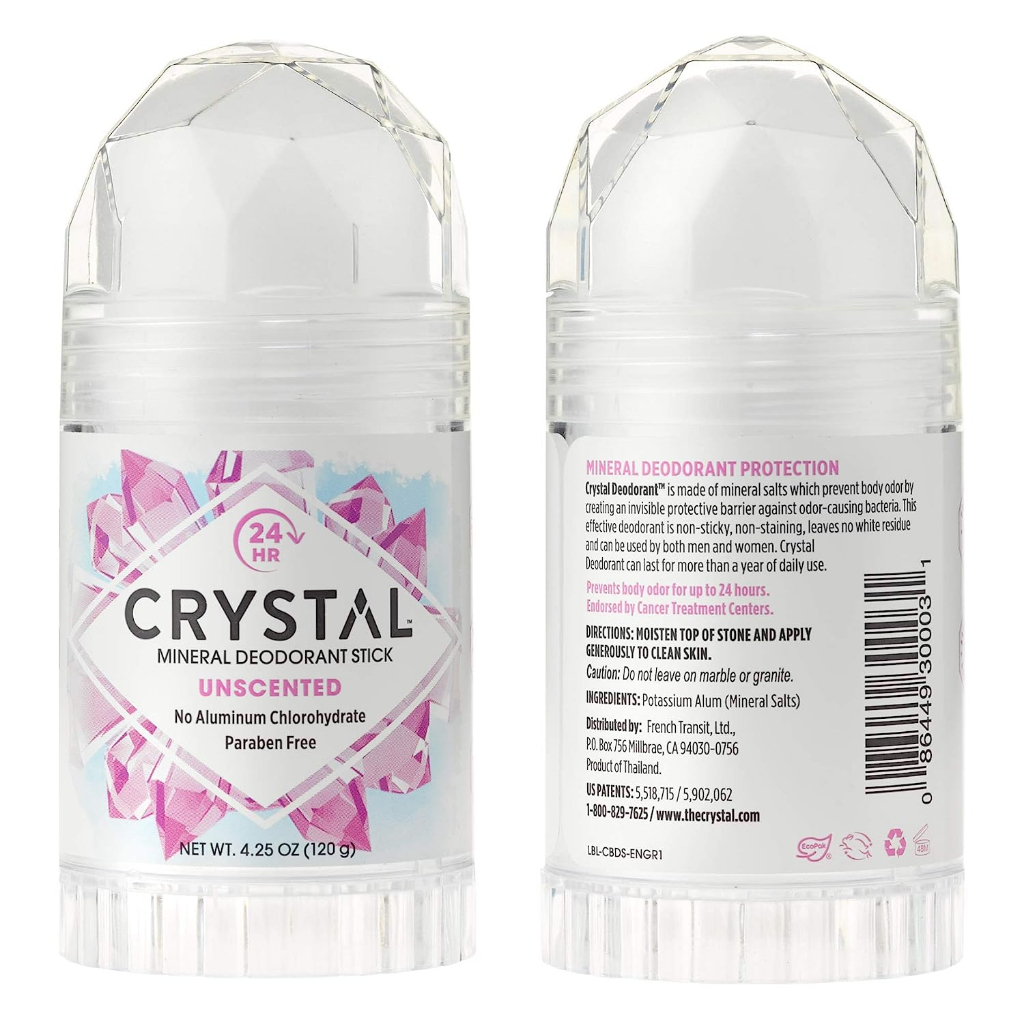 Crystal Stick Deodorant 120gr Cegah Bau Badan Keringat Burket ORI USA